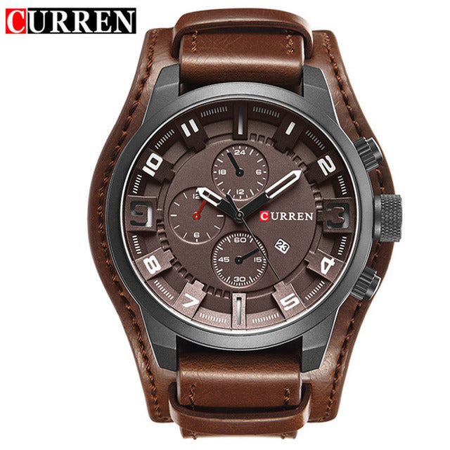Reloj Hombre Curren Doble Cuero