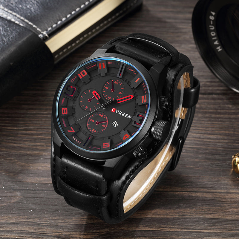 Reloj Hombre Curren Doble Cuero