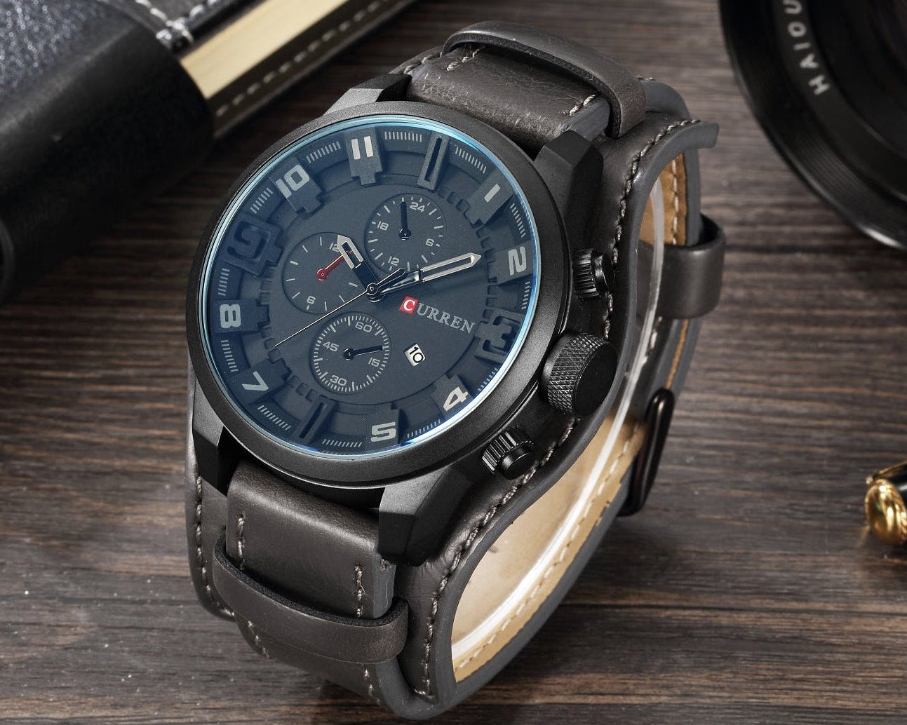 Reloj Hombre Curren Doble Cuero